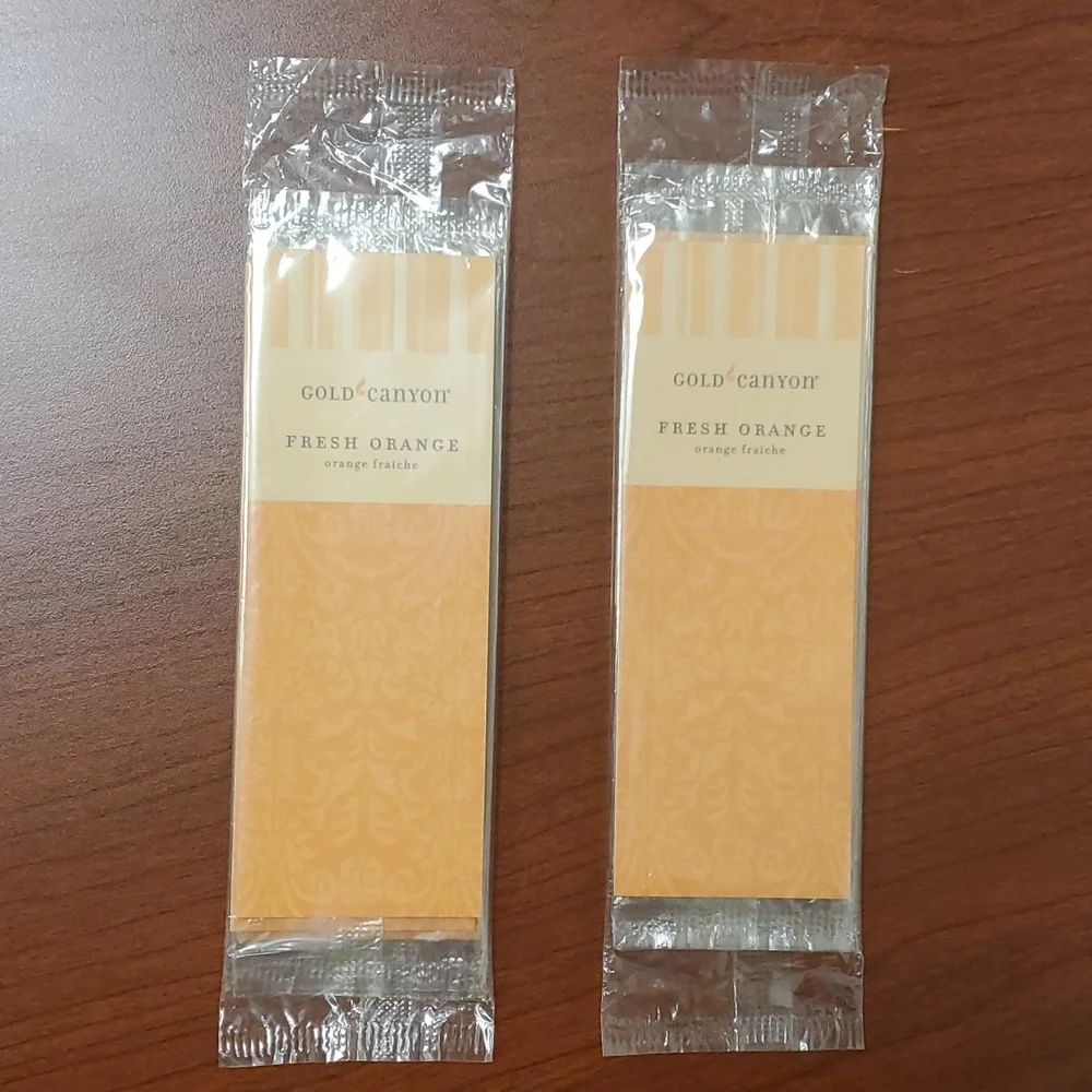 FRESH ORANGE scented bookmark, set of 3 from Gold Canyon